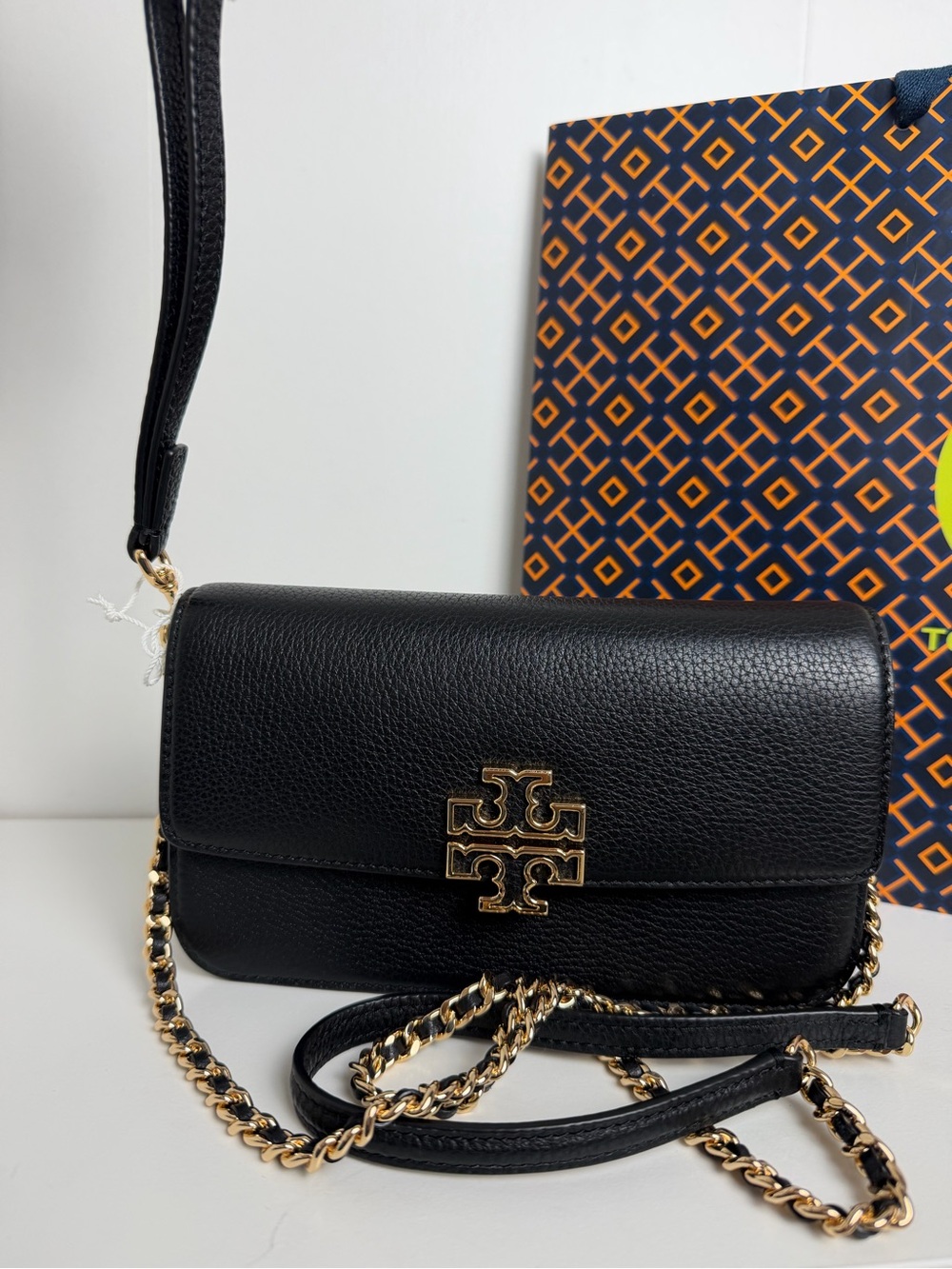 NWT Tory Burch Britten Chain Wallet Wristlet